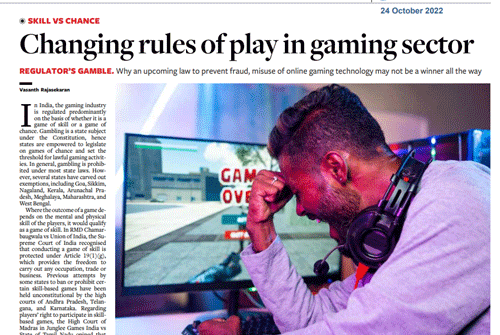 Read more about the article Changing Rules of Play In Gaming Sector