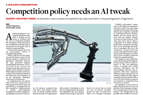 Read more about the article Competition Policy Needs An AI Tweak