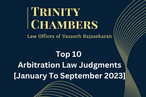 Read more about the article Top 10 Arbitration Judgments [January to September 2023]