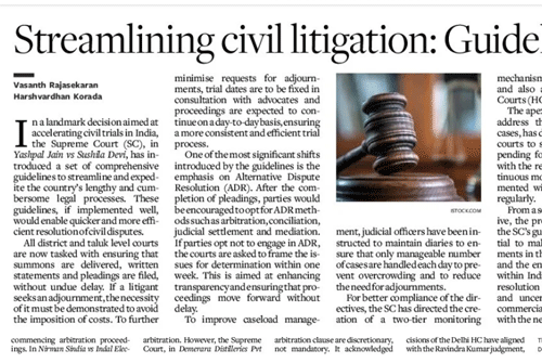 Read more about the article SC Guidelines for Civil Litigation